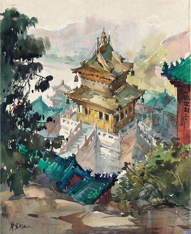 中国最顶级的女建筑水彩画教授每一个建筑学家都是一位画家