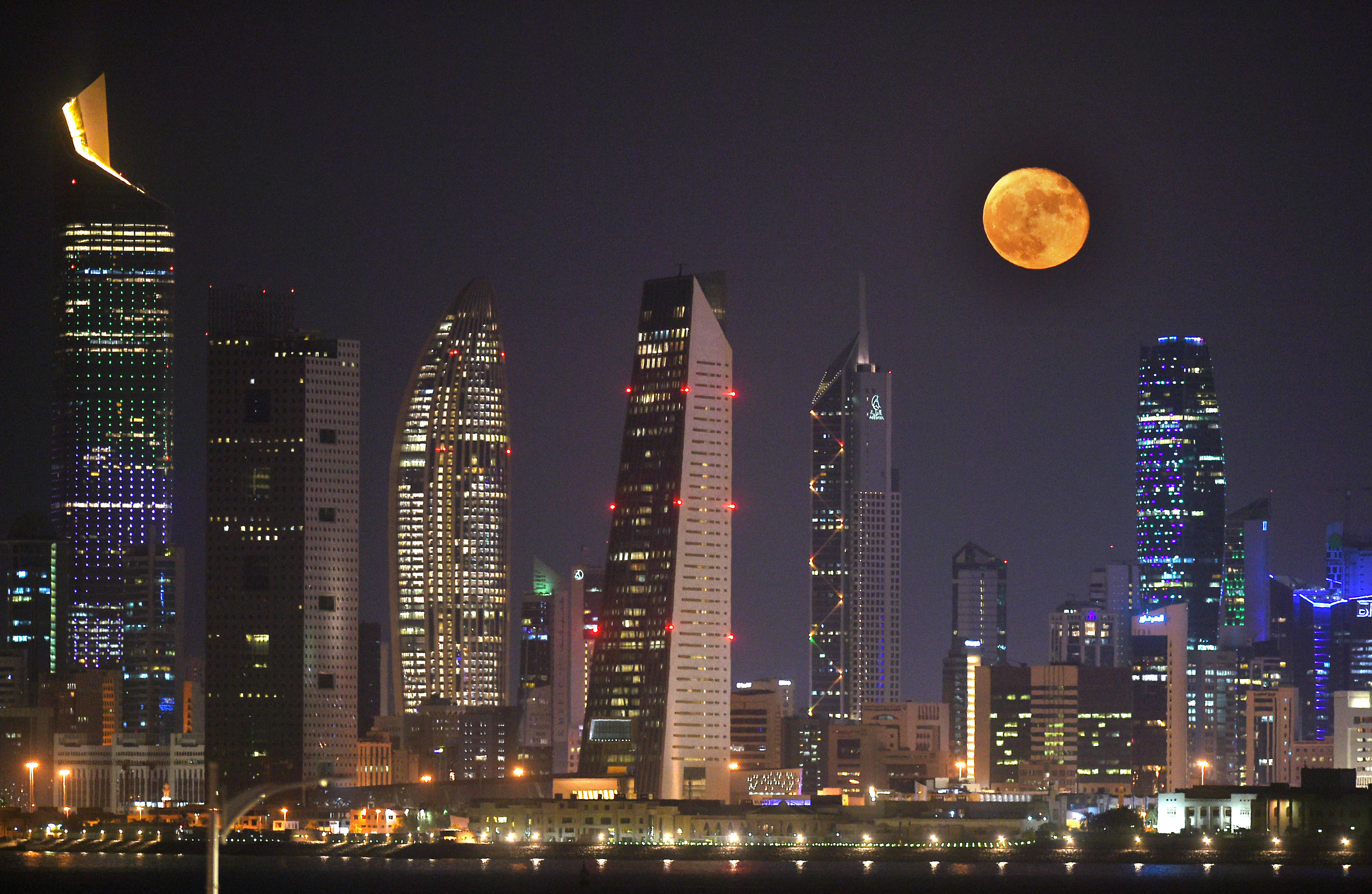 科威特城夜景图片