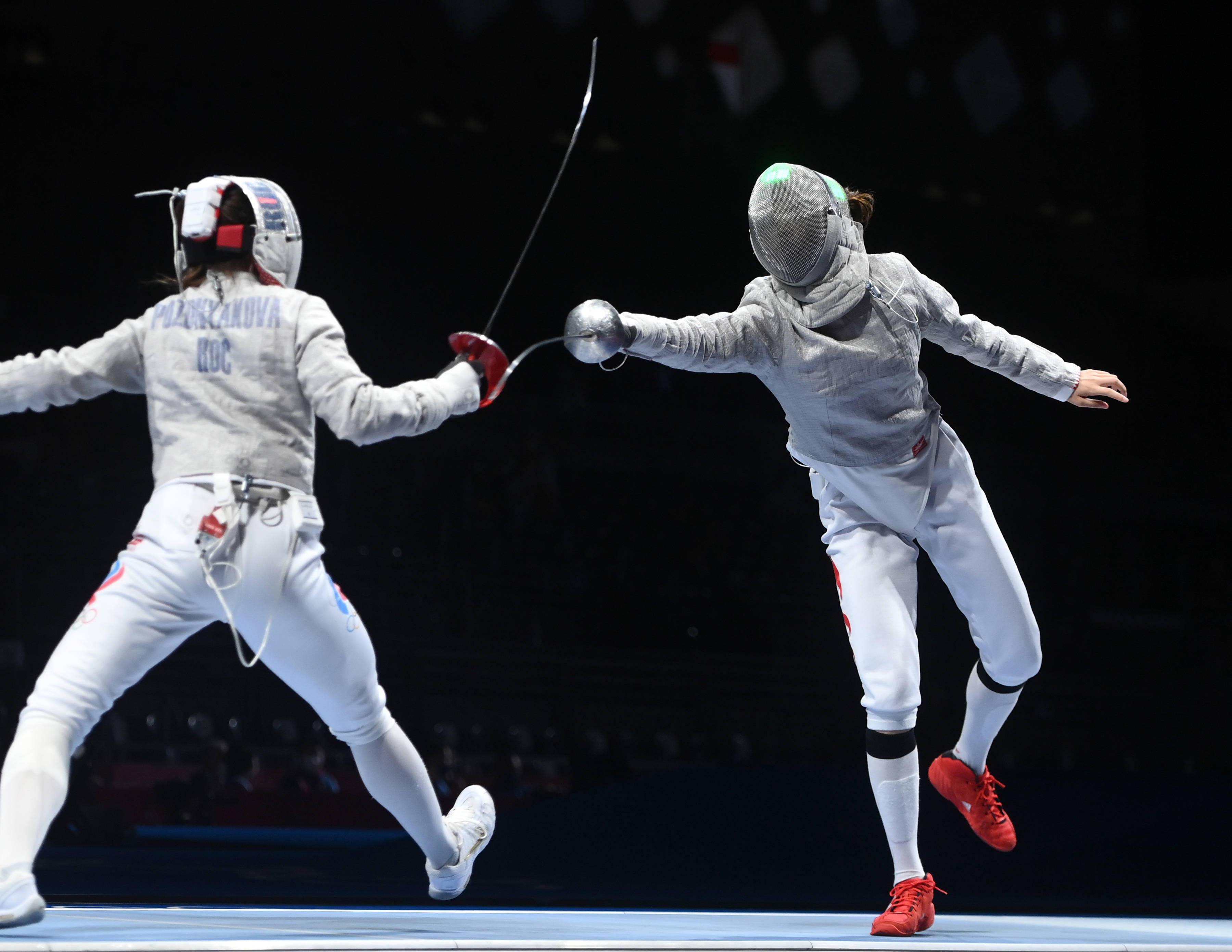 奥运会比赛照片击剑图片