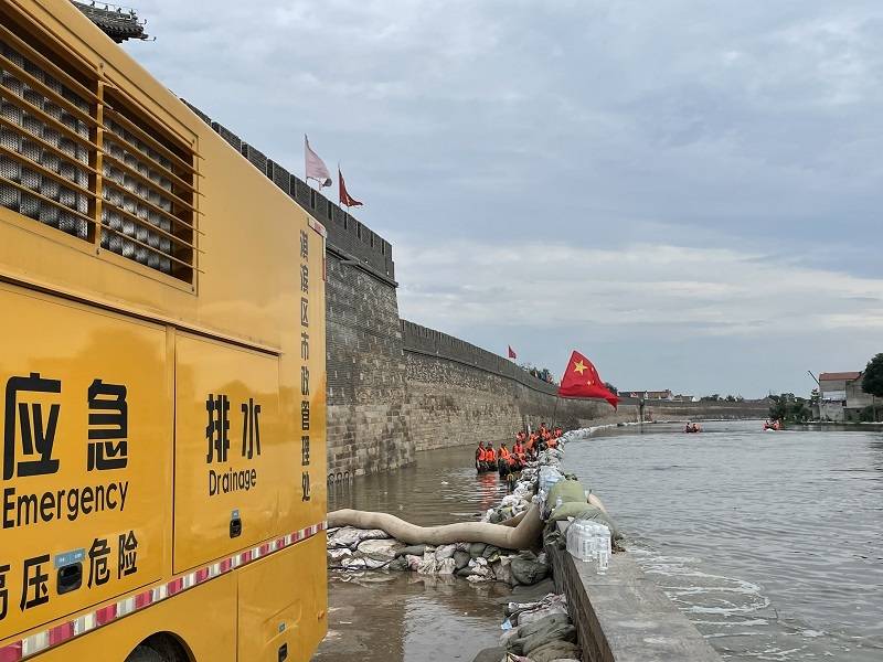 浚县王庄镇泄洪图片