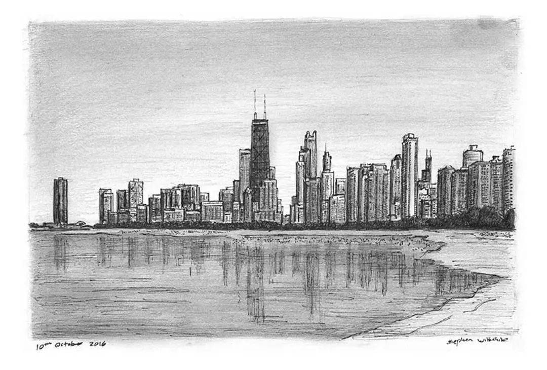 简直是变态级的城市写生!