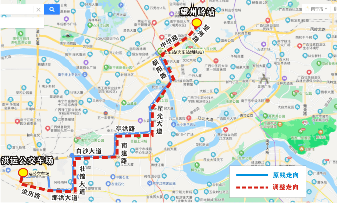 南宁207路公交车路线图图片