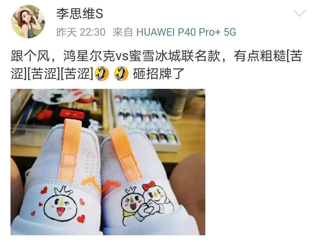 鸿星尔克与蜜雪冰城联名网友脑洞炸了