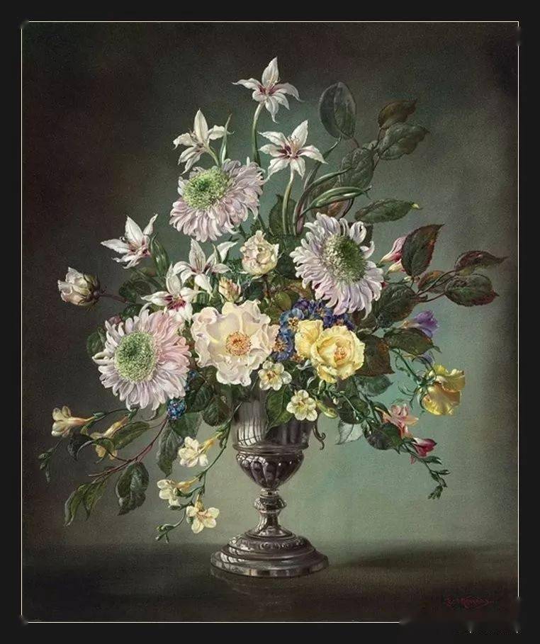 法国cecil kennedy油画花卉