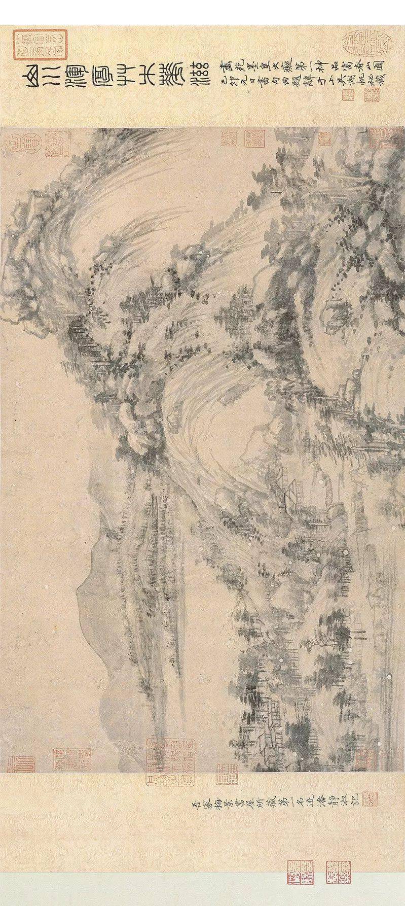 传世名画富春山居图高清全卷