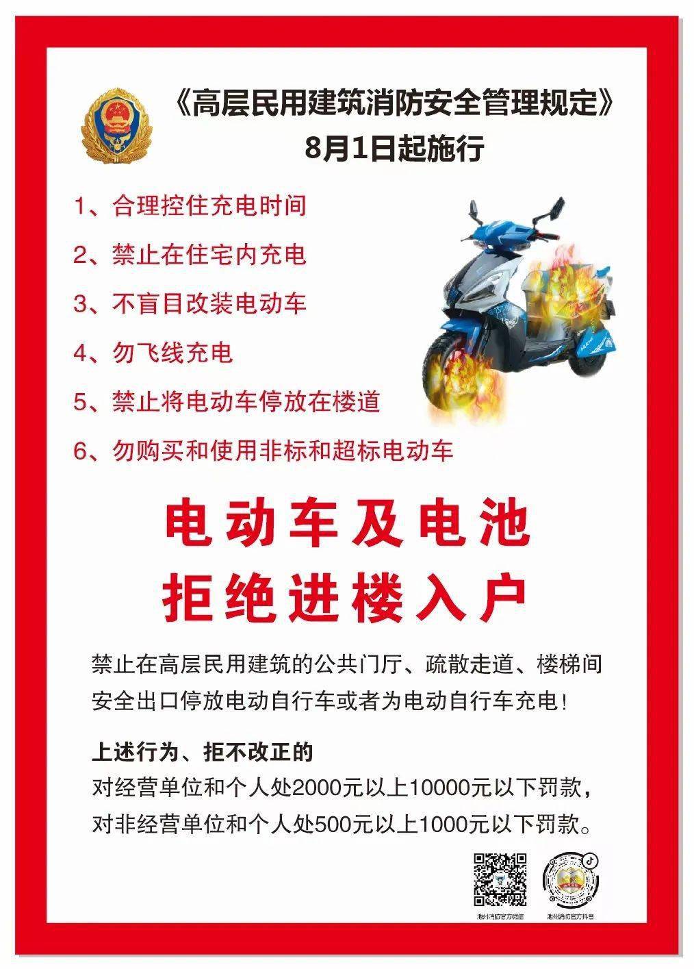 8月起,电动车违规停放,充电最高可罚10000元!