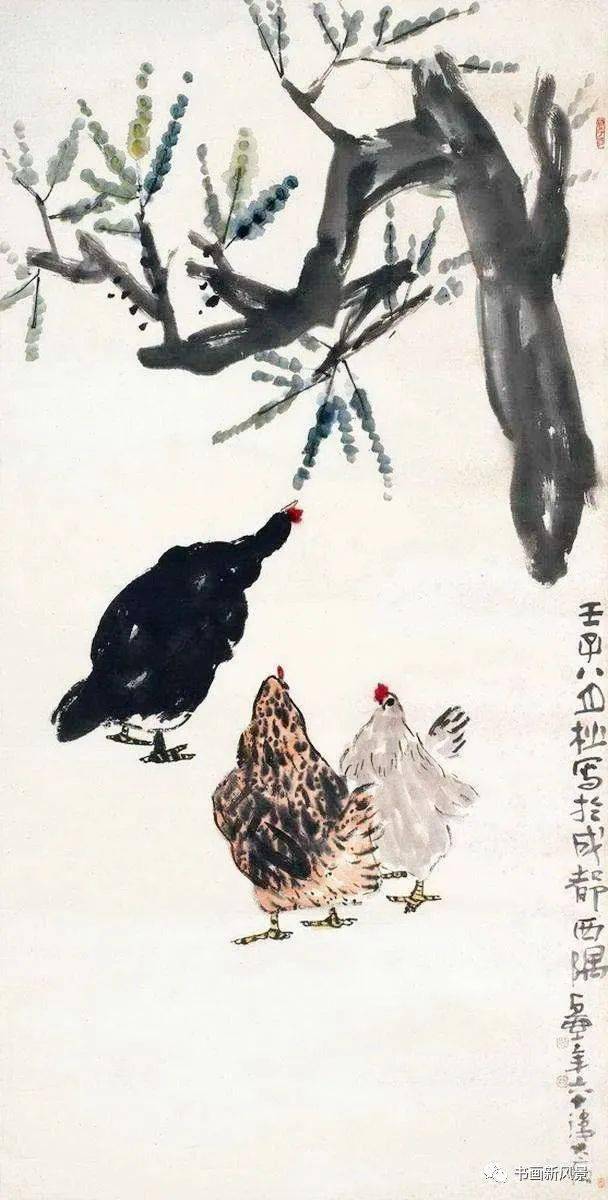 书画| 陈子庄陈寿岳俩的鸡:寥寥几笔,稚趣盎然!