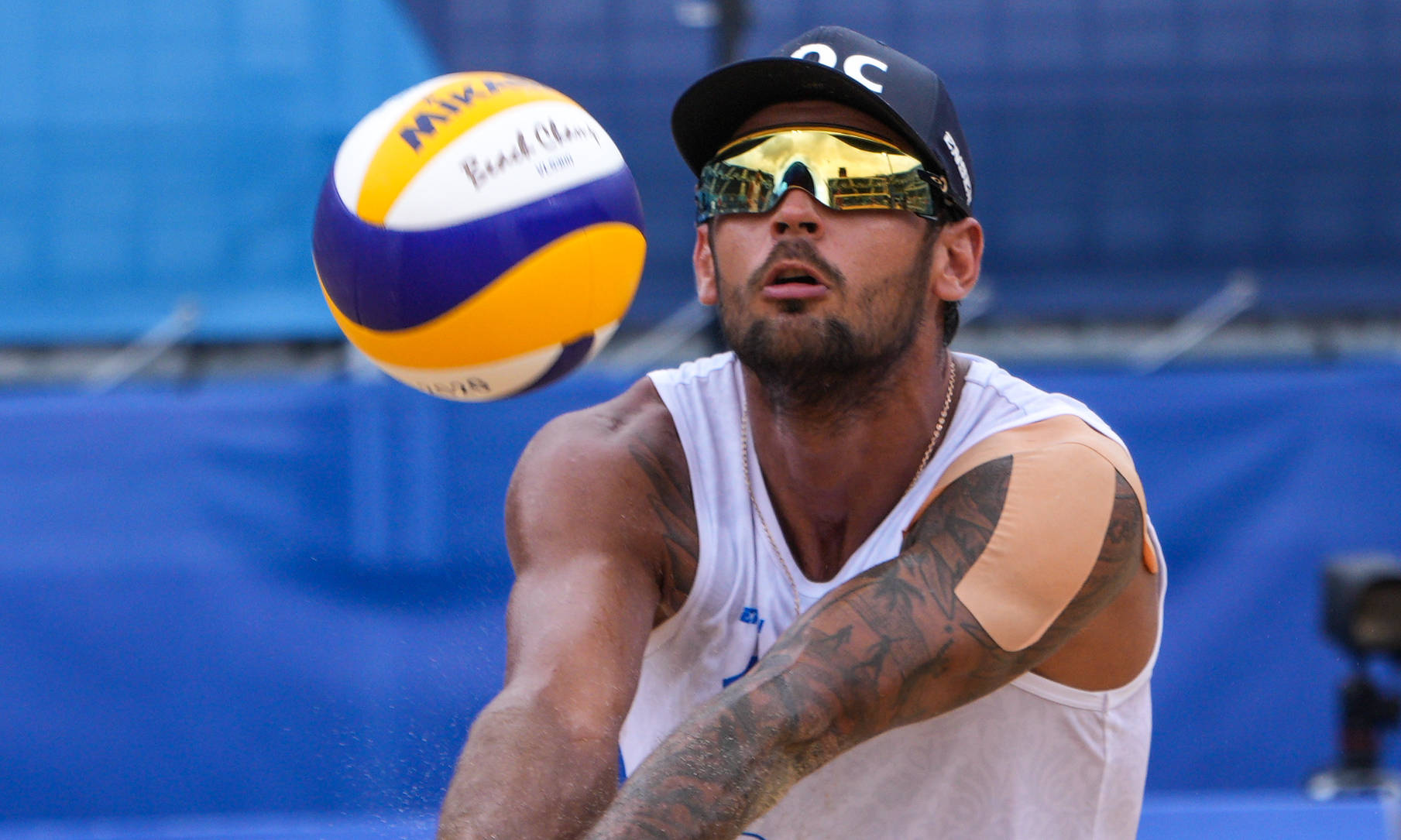 沙滩排球男子金牌赛中,挪威组合莫尔/索勒姆战胜俄罗斯运动员克拉西利