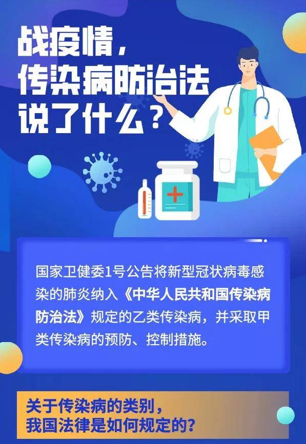 事关疫情防控看传染病防治法怎么说