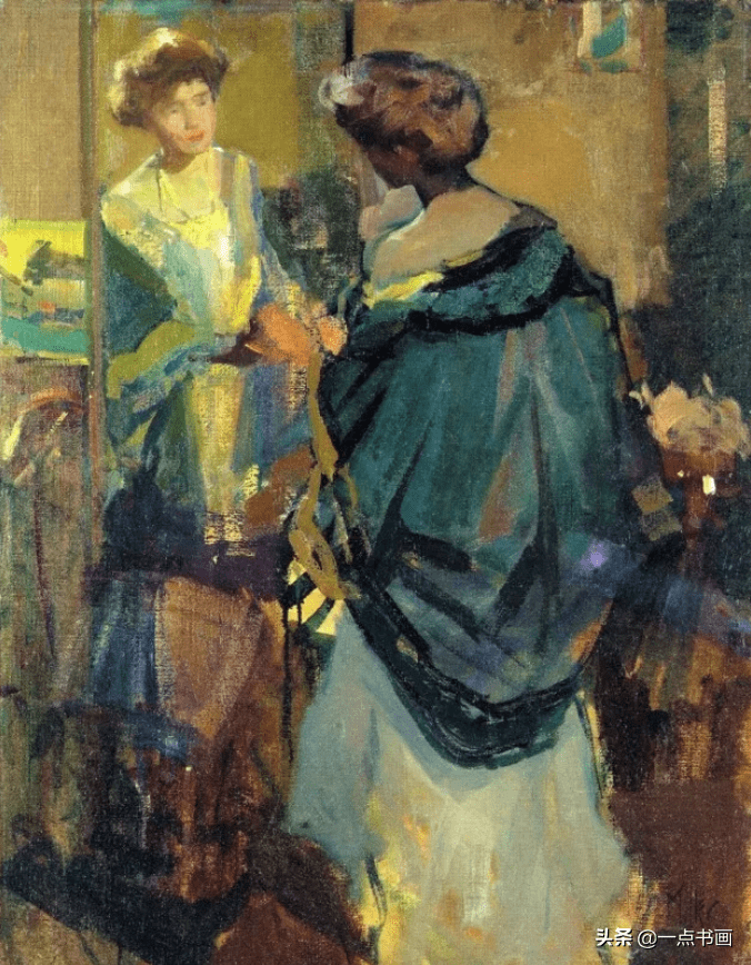 西蒙斯10大美国画家成员之一著名印象派画家