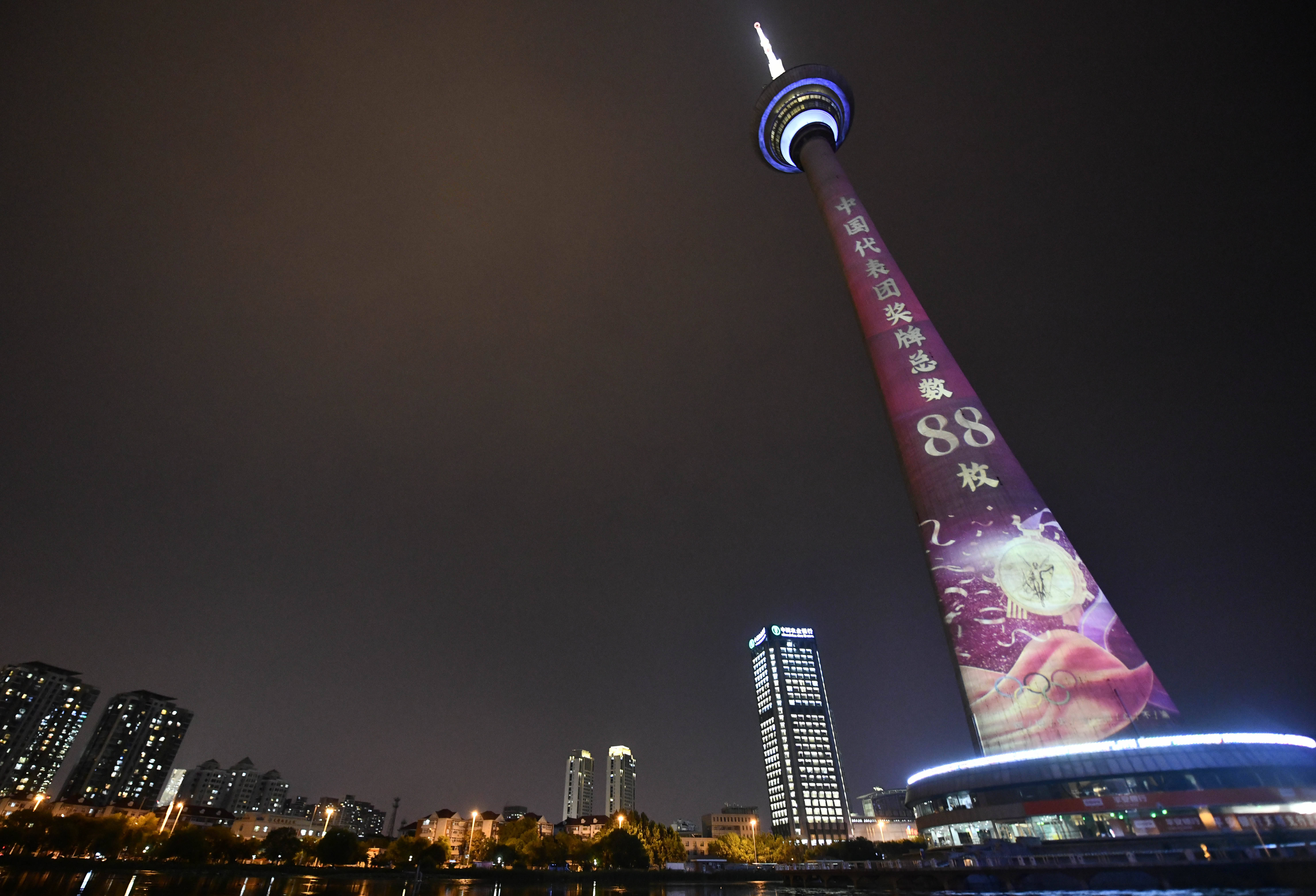 天津电视塔夜景图片图片