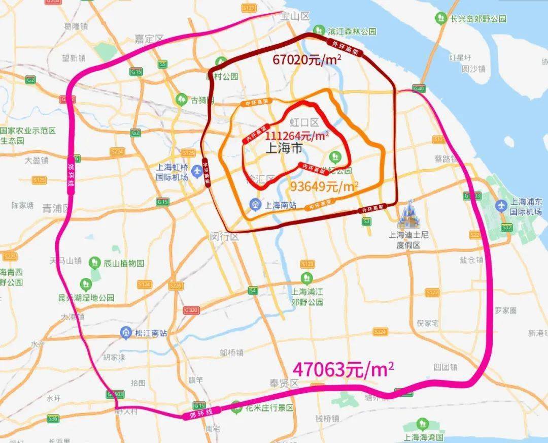 上海外环线地图高清图片