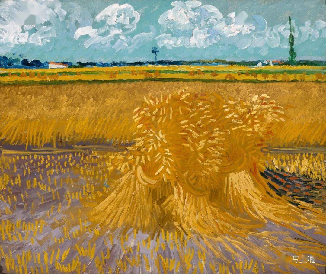 写生啦黄色何其美丨梵高的绝美秋色高清细节