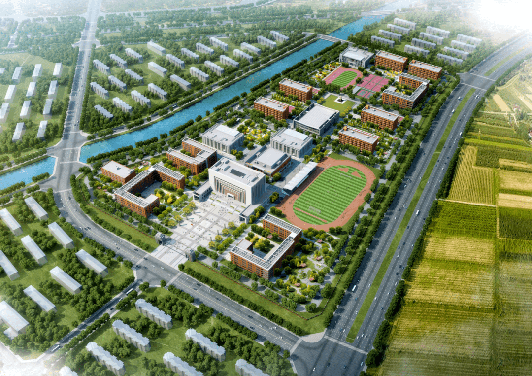 蓝天白云下,只想在莘县一中新城校区遇到你