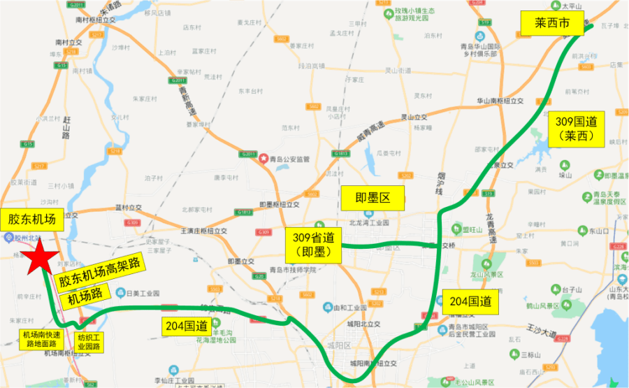 胶州610路公交车路线图图片