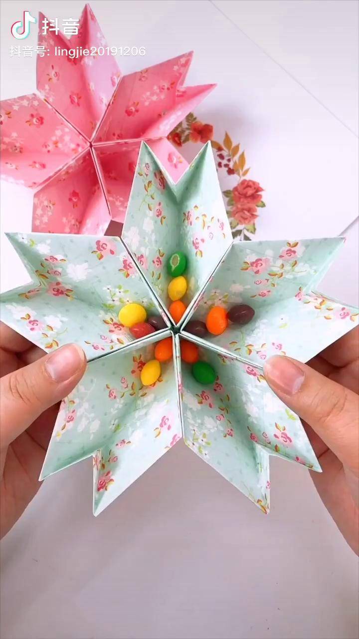 自制花朵糖果盒子实用又好看