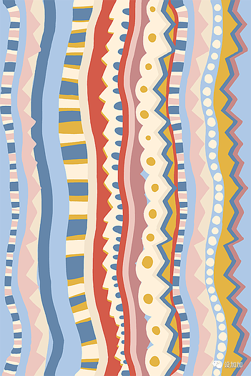 套装|设计图案丨夏季印花 四方连续