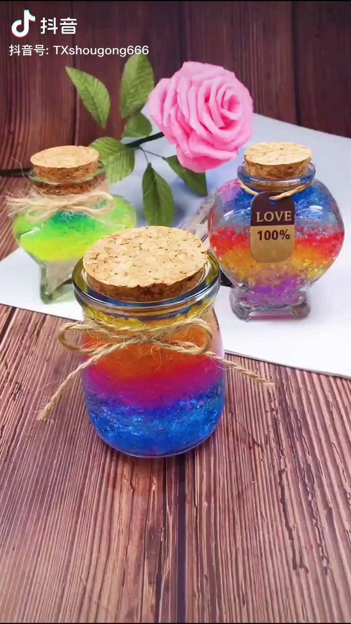 海绵宝宝许愿瓶制作简单又漂亮送闺蜜送同学很有意义毕业季手工diy