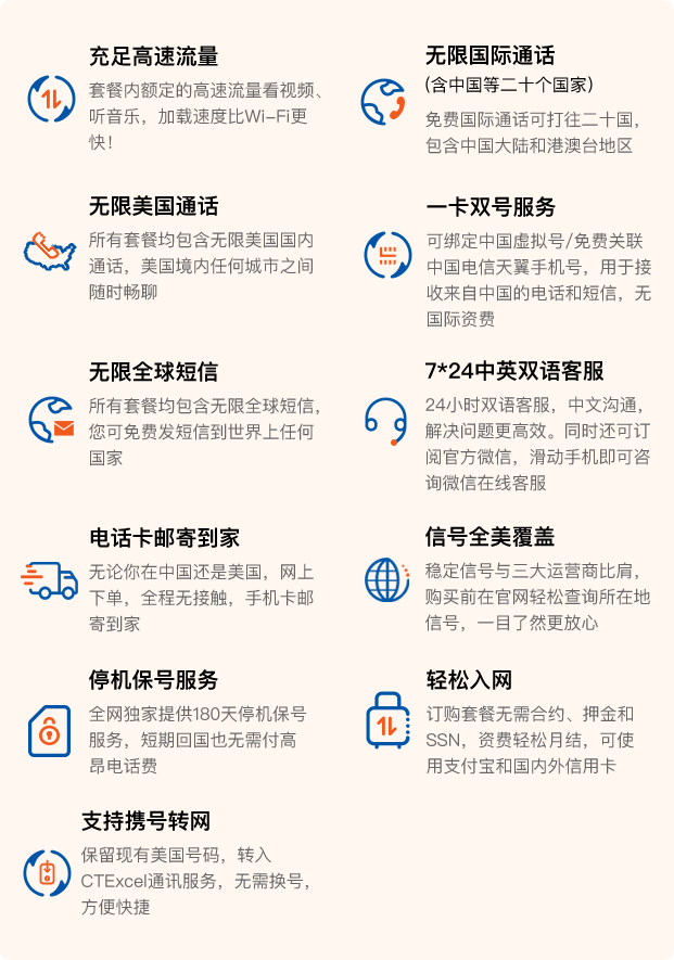 购买美国电话卡如何打国内电话客服