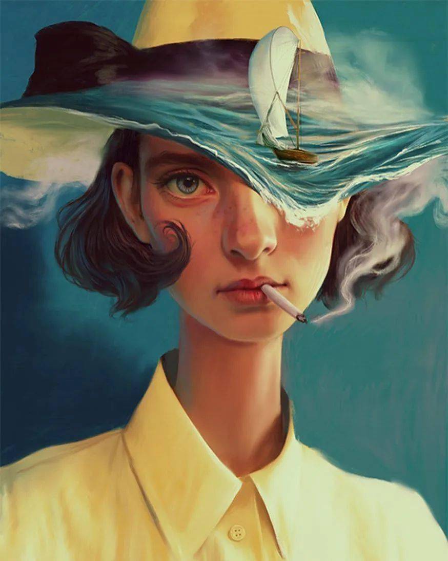 令人惊异的超现实主义肖像画,好有创意!