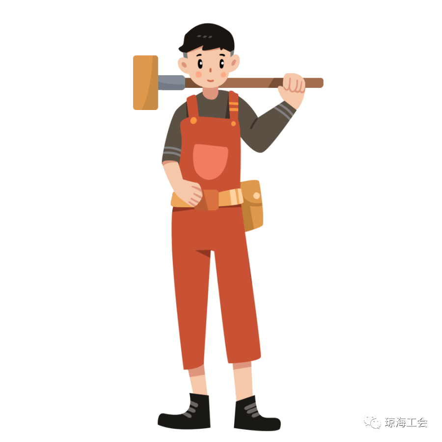 快传播琼海的户外劳动者可以到服务站歇脚避暑了