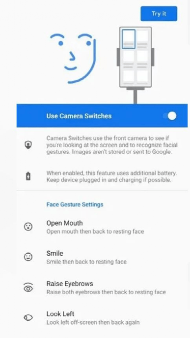 用微笑控制手机 Android 12这项更新有点意思 功能