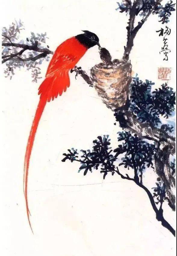 国画教程写意鸟雀的详细画法附作品