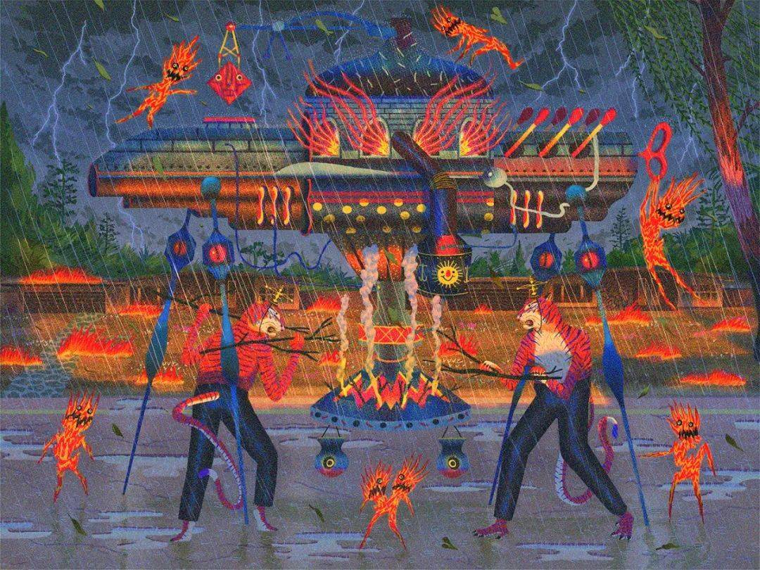 铁屑|这个小哥画风，好诡异的魔幻！