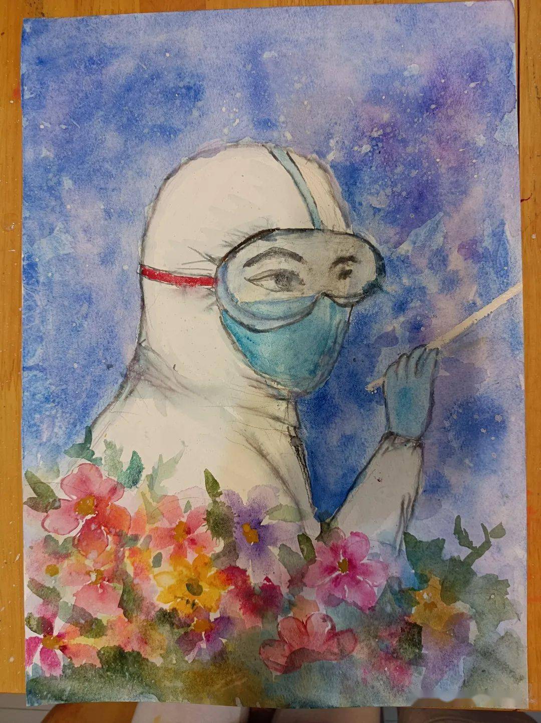 送你一朵小红花 感谢你们的坚守 妈妈