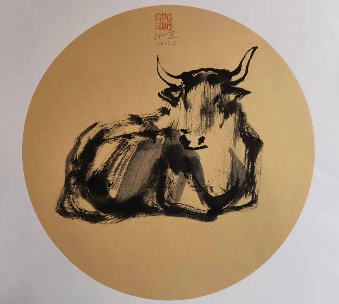 尤明杰作品孺子牛