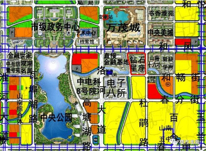 淮南山南道路规划图图片