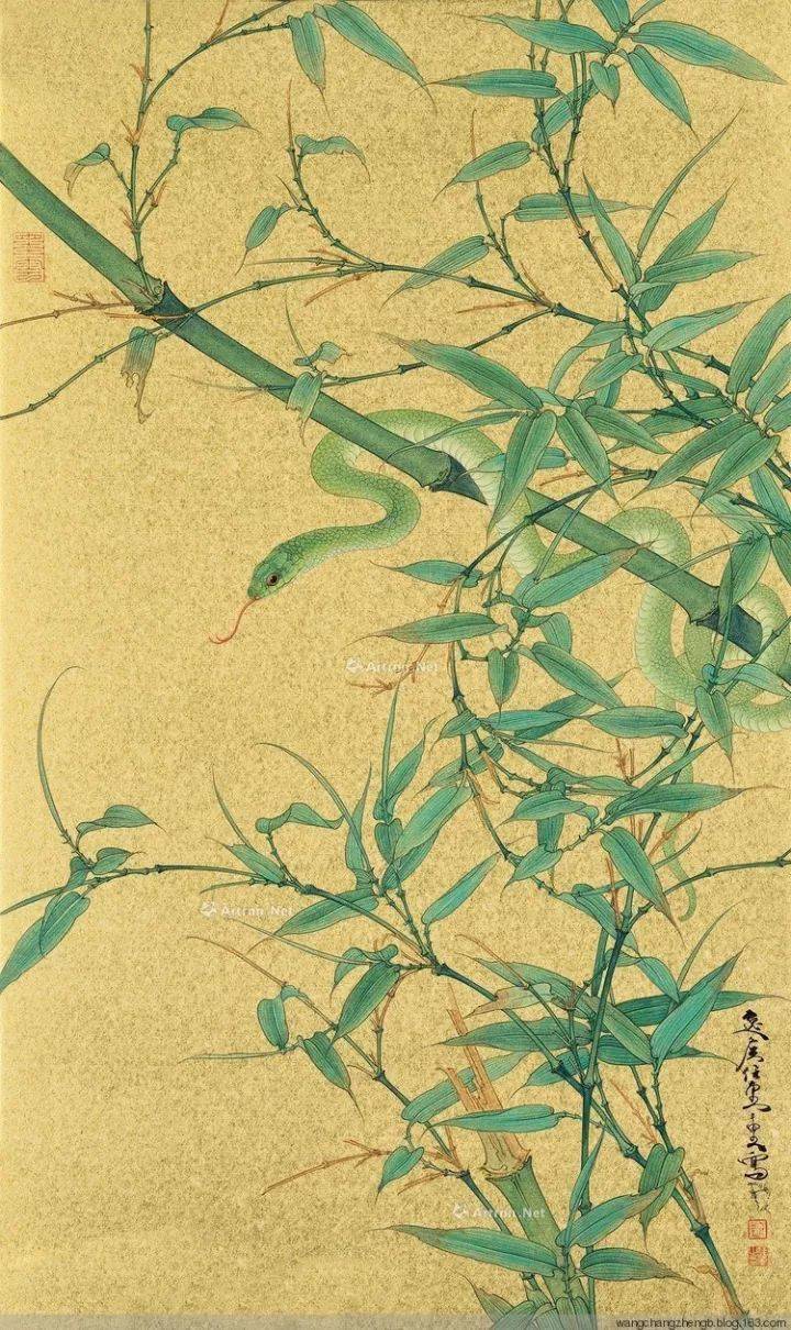 任重《富贵难羁》十二生肖册_工笔画