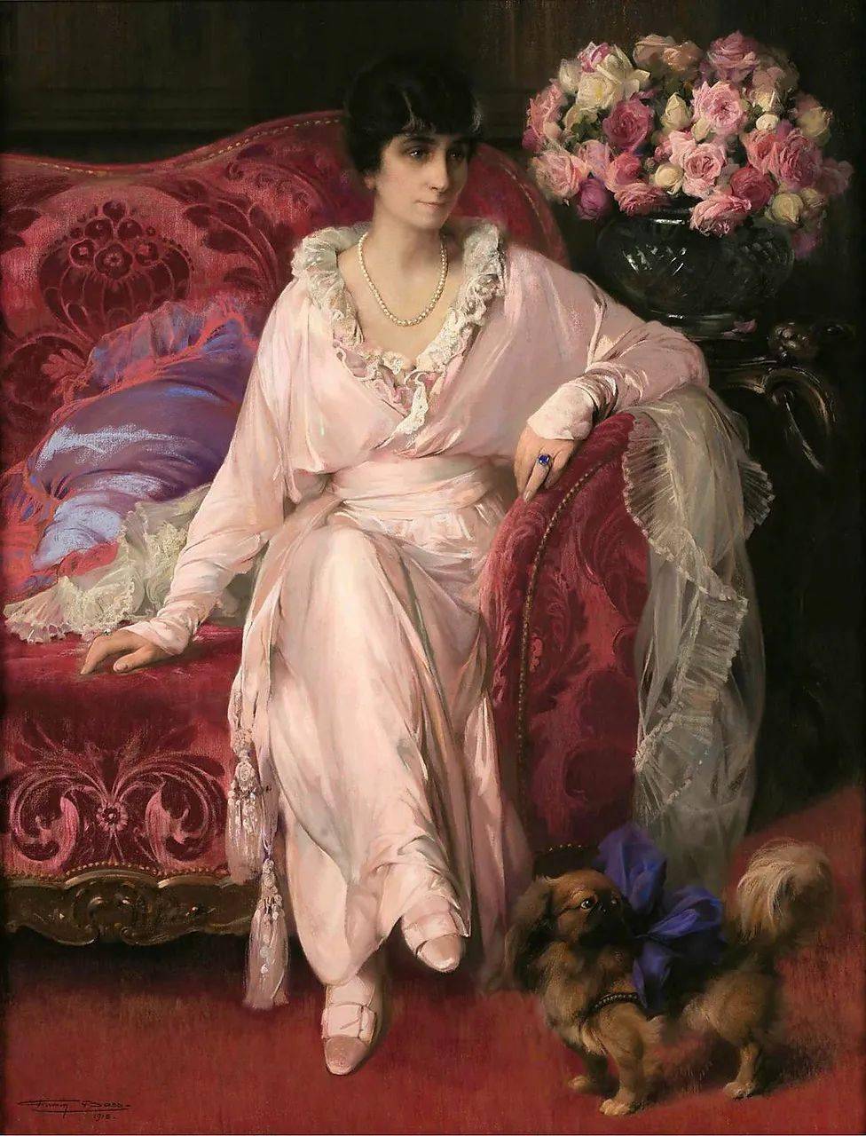 比利时画家菲尔曼巴斯的粉彩艺术作品赏析