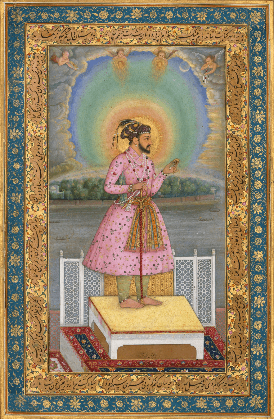 一代君王的权力与颜值莫卧儿宫廷肖像的气场与美感