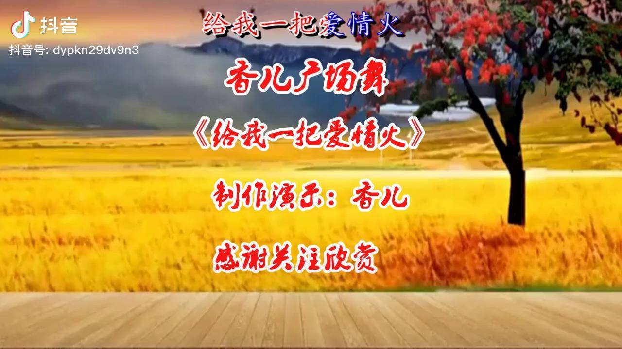 情歌dj广场舞给我一把爱情火娓娓动听简单大气醉人心田