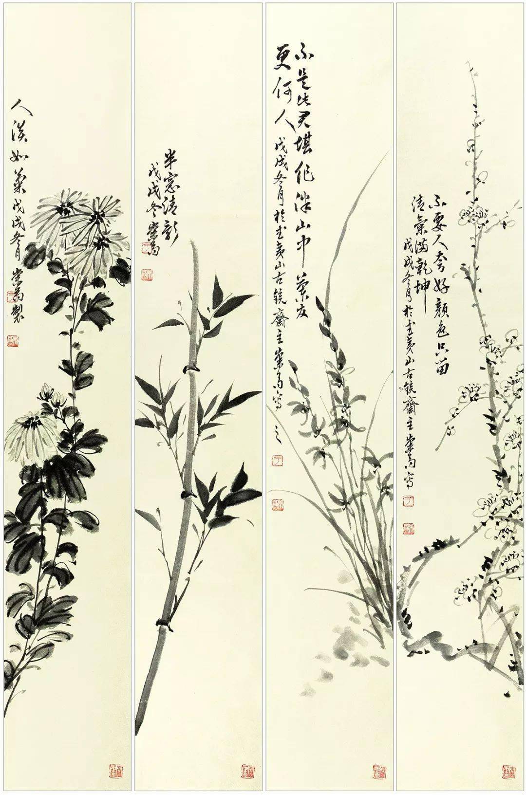 国画梅兰竹菊100幅欣赏!_梅花 国画梅兰竹菊100幅欣赏!_梅花