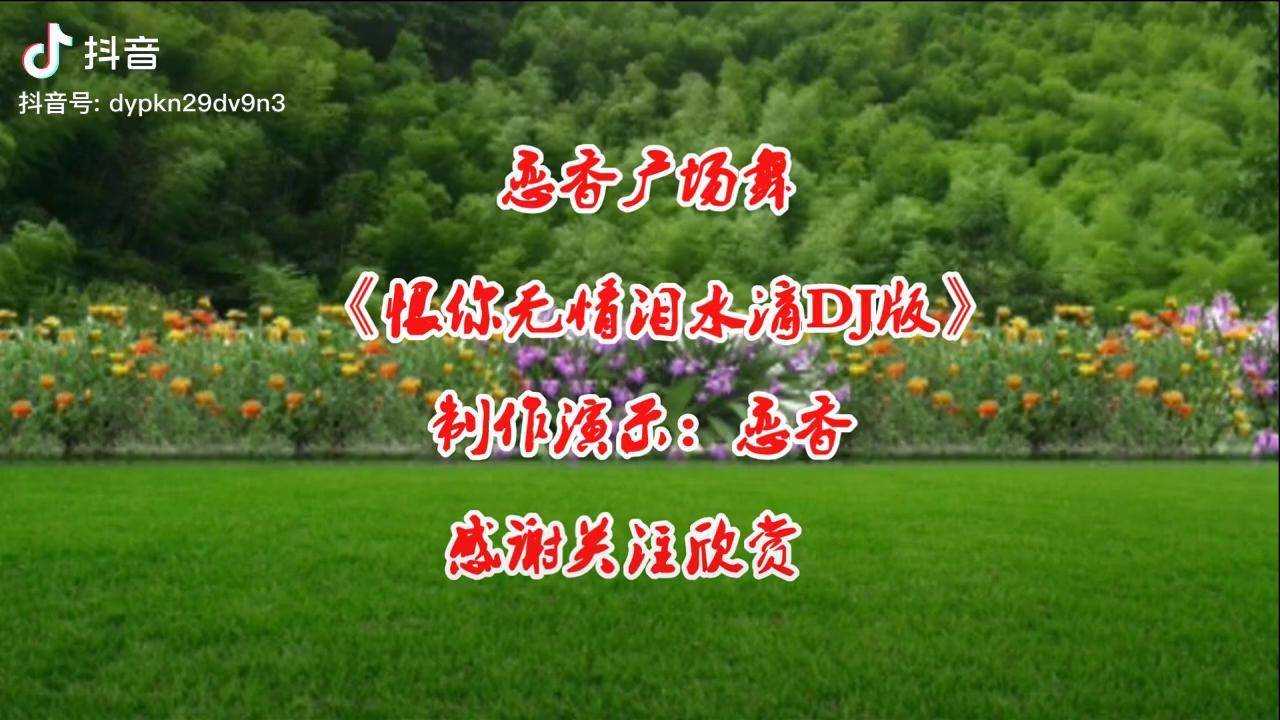 情歌dj广场舞《恨你无情泪水滴》唯美动听,情真意切,简单更好看
