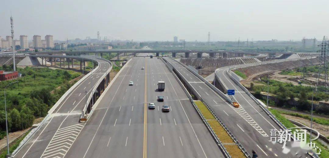 今天北营线互通式立交桥正式通车