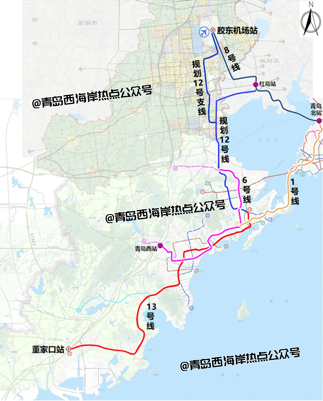 黄岛6号线二期线路图图片