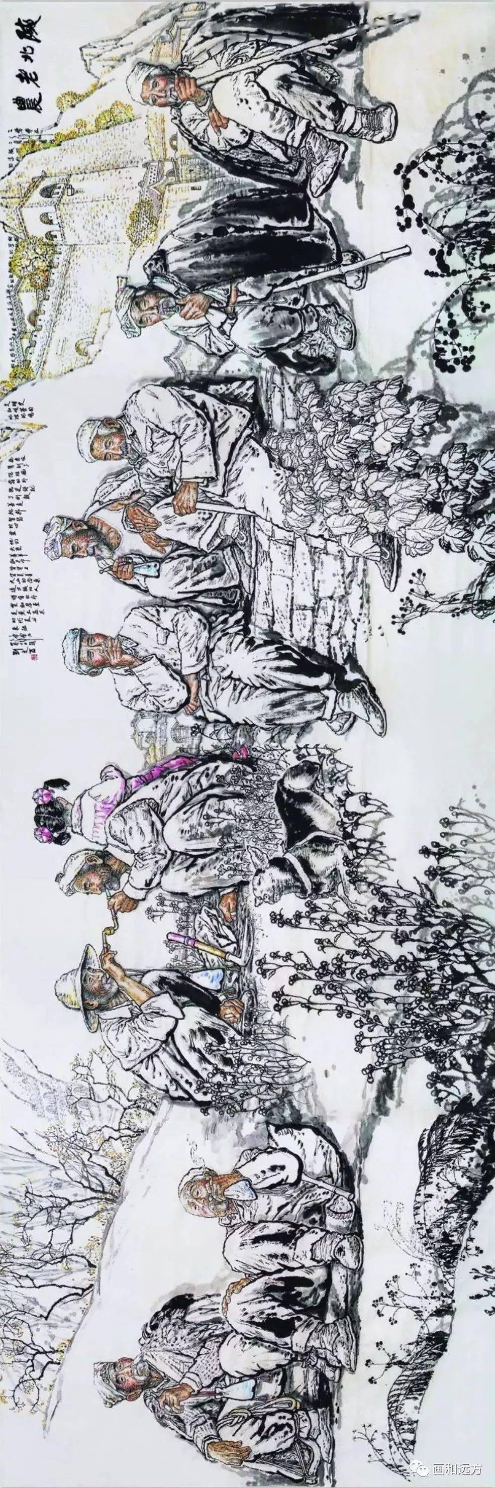 绘不尽的黄土情—中国人物画大师刘文西作品(附精彩局部)