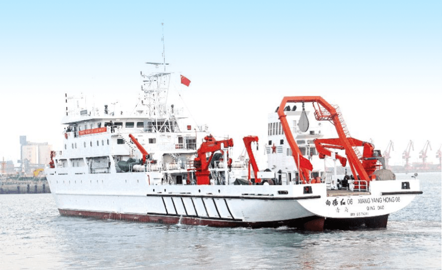 向阳红08第一代"向阳红08"船是海军614iii型海洋综合调查船,是在614ii