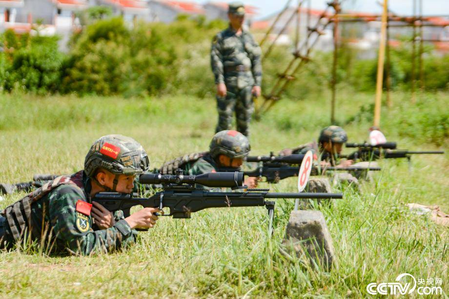 酷暑练兵 武警官兵解锁多种射击姿势