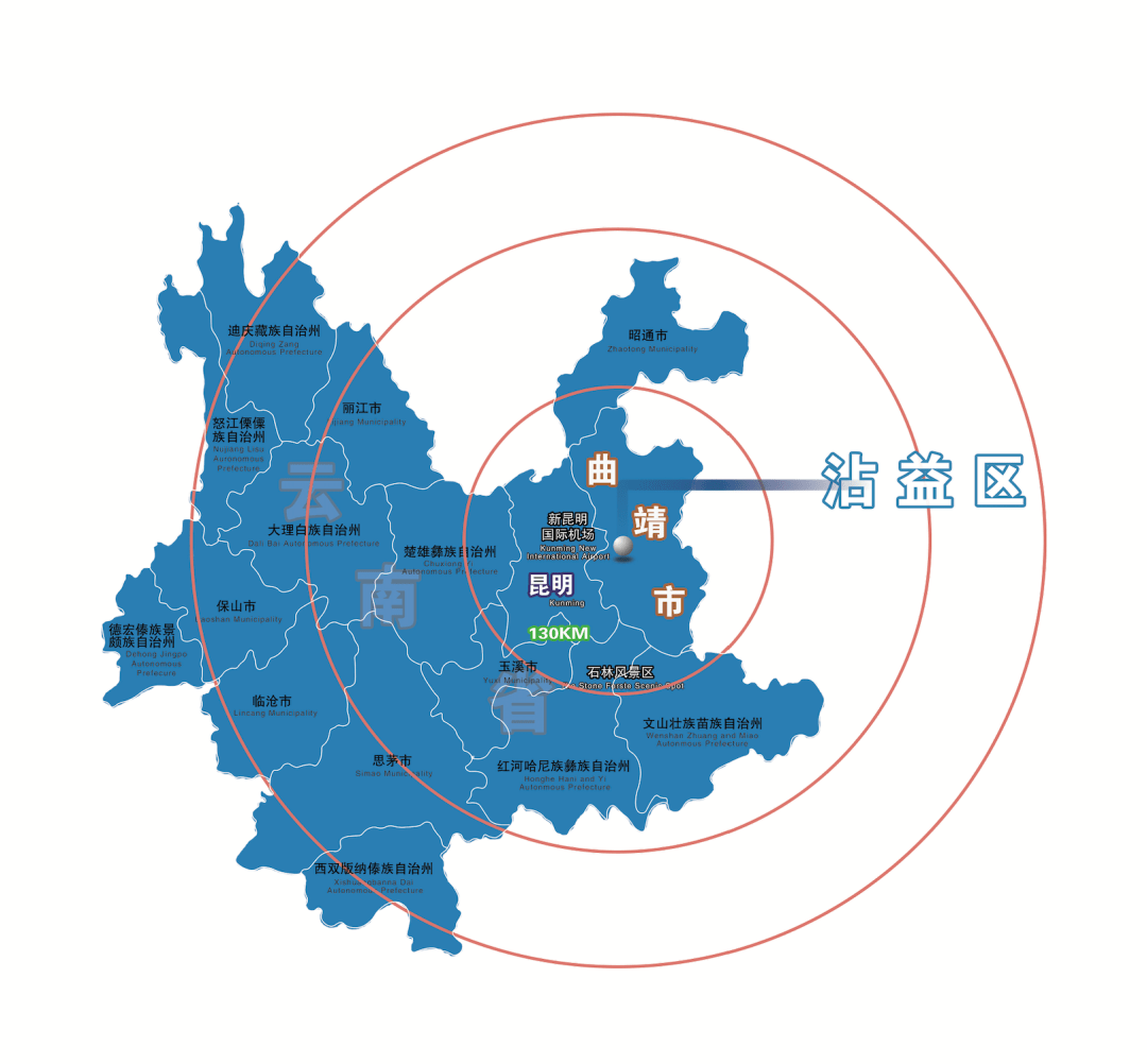 曲靖市地理位置图片