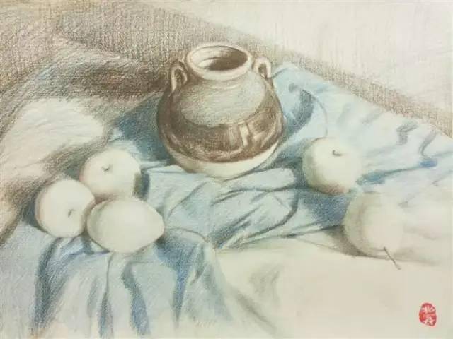 彩铅静物组合步骤图，彩铅静物画步骤图片_搜狐网
