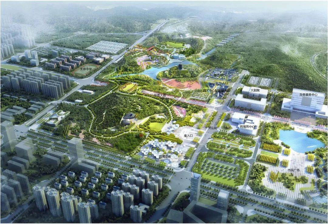 目前,园区公建部分基本完成.