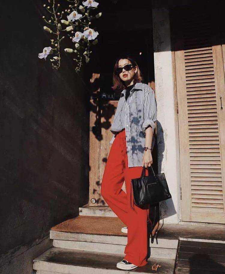 视觉|“衬衫 + 阔腿裤”才是真爱CP呀，夏末初秋就这样穿!