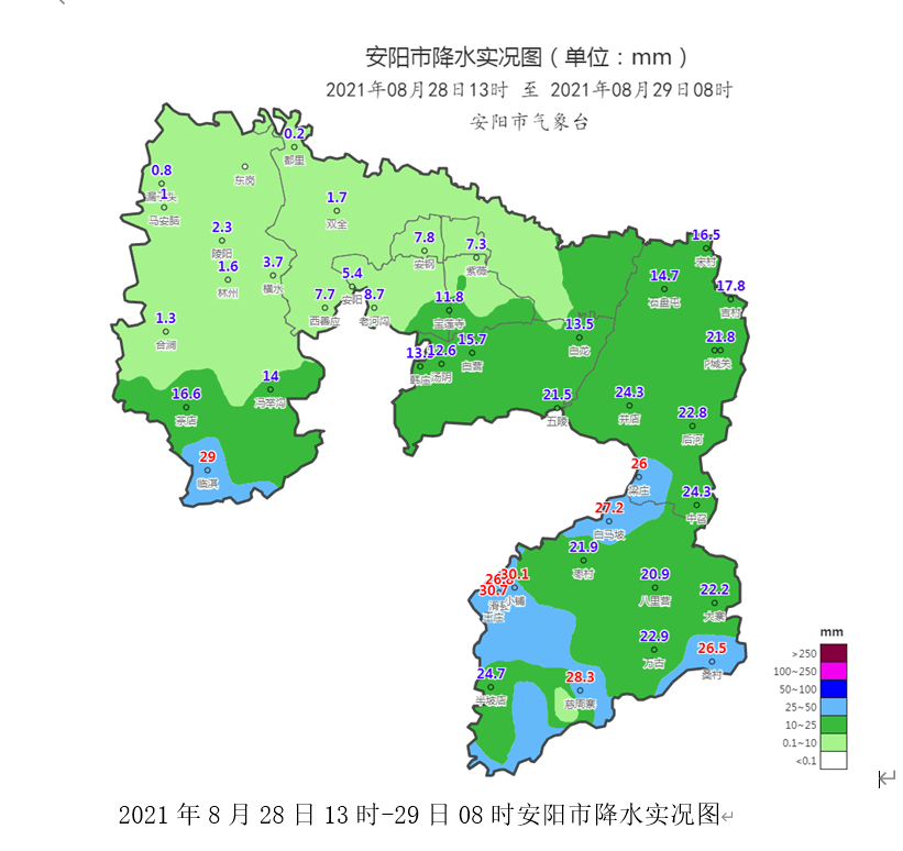 8月29日到9月1日 安阳将出现连续性降水天气过程 站点