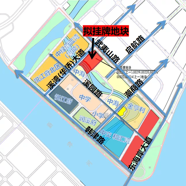 54亿起拍东海岸新溪片区上新52亩宅地鲁能地块旁