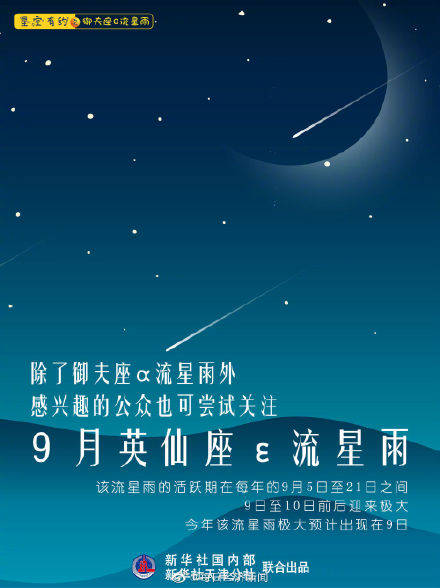 数量|御夫座α流星雨9月1日光临地球绽放夜空