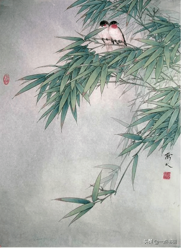 万一工笔花鸟作品欣赏